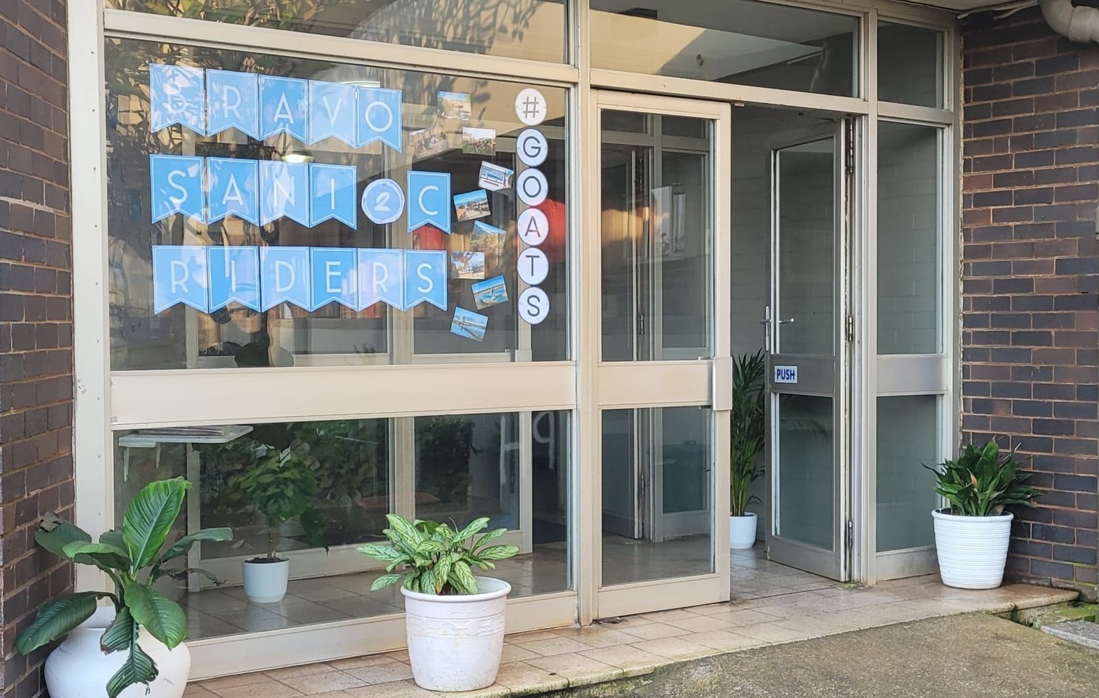The Peacehaven lobby entrance for self check-in
