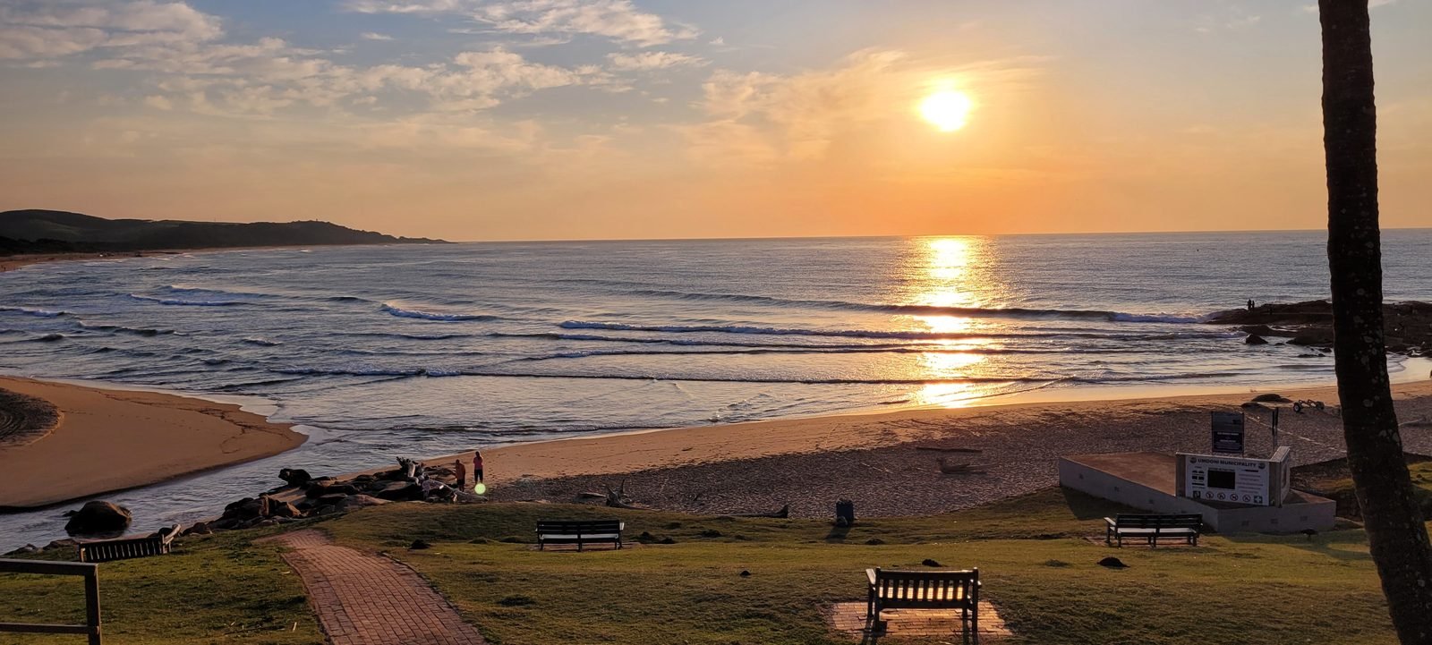 Sunrise over Scottburgh Beach
